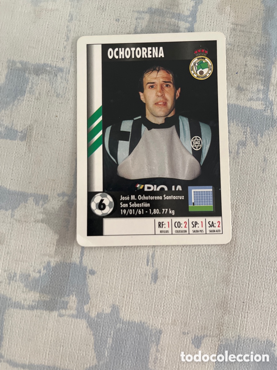 Figurine di Calcio: OCHOTORENA RACING DE SANTANDER SUPER GOL 95 96 MARCA LFP 1995 1996 CARTA FOURNIER PERFECTO ESTADO