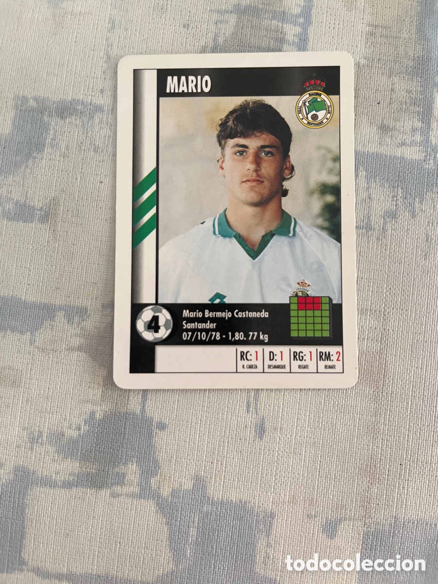 Cromos de Futebol: MARIO RACING DE SANTANDER SUPER GOL 95 96 MARCA LFP 1995 1996 CARTA FOURNIER PERFECTO ESTADO