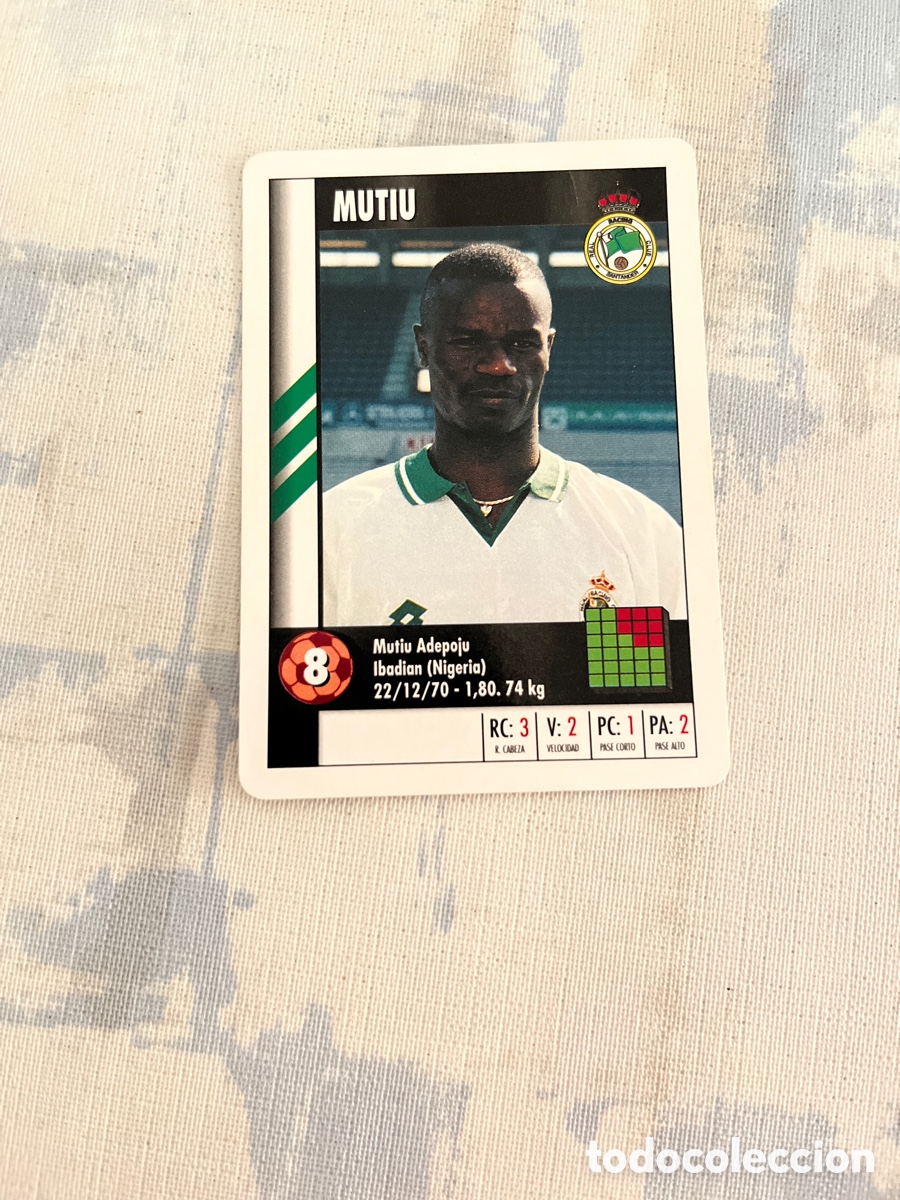 Cromos de Futebol: MUTIU RACING DE SANTANDER SUPER GOL 95 96 MARCA LFP 1995 1996 CARTA FOURNIER PERFECTO ESTADO