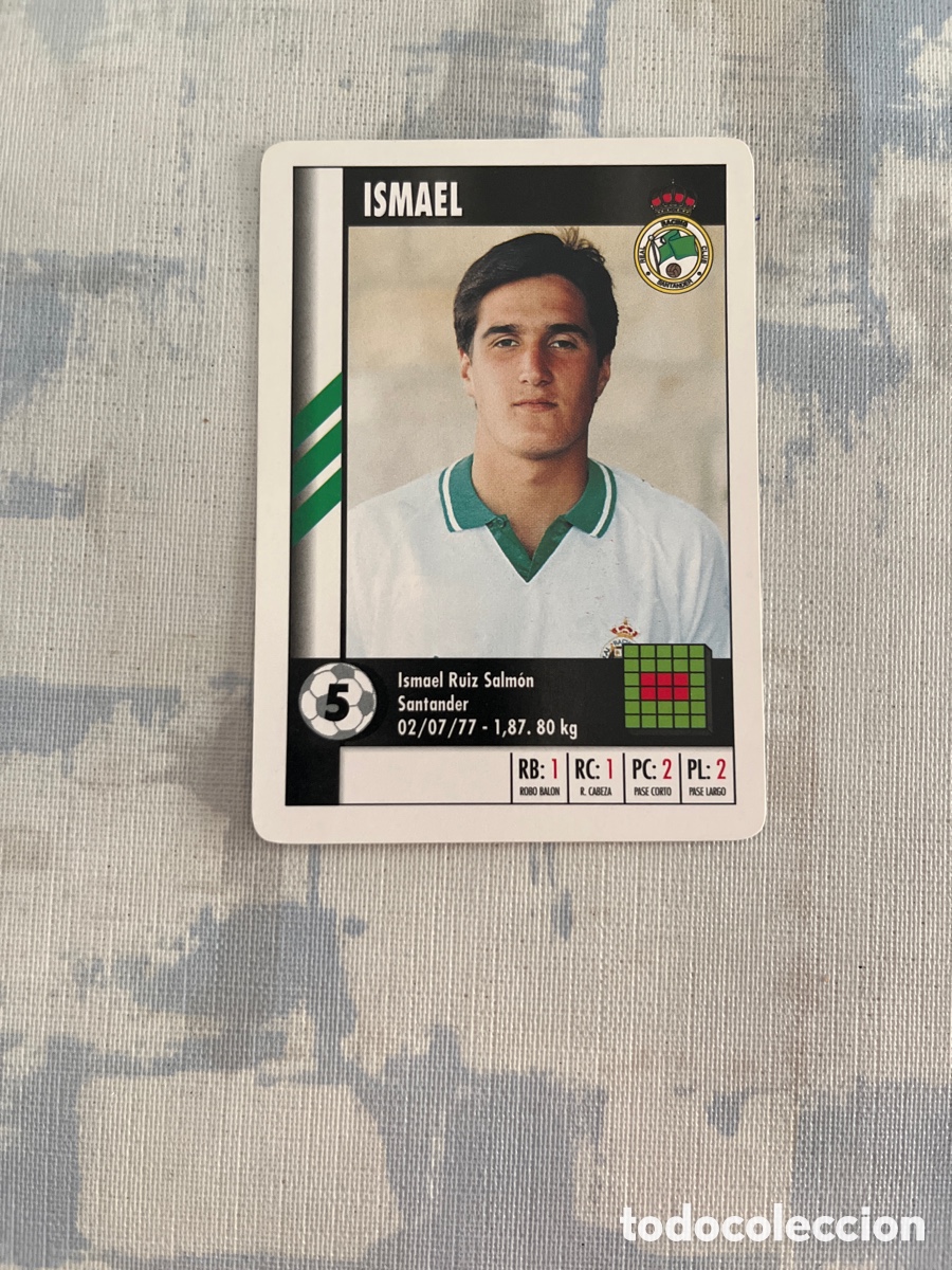 Cromos de Futebol: ISMAEL RACING DE SANTANDER SUPER GOL 95 96 MARCA LFP 1995 1996 CARTA FOURNIER PERFECTO ESTADO