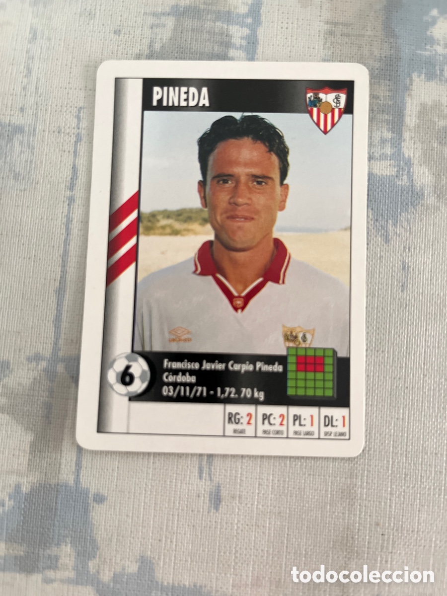 Cromos de Futebol: PINEDA SEVILLA SUPER GOL 95 96 MARCA LFP 1995 1996 CARTA TAMA&Ntilde;O FOURNIER PERFECTO ESTADO