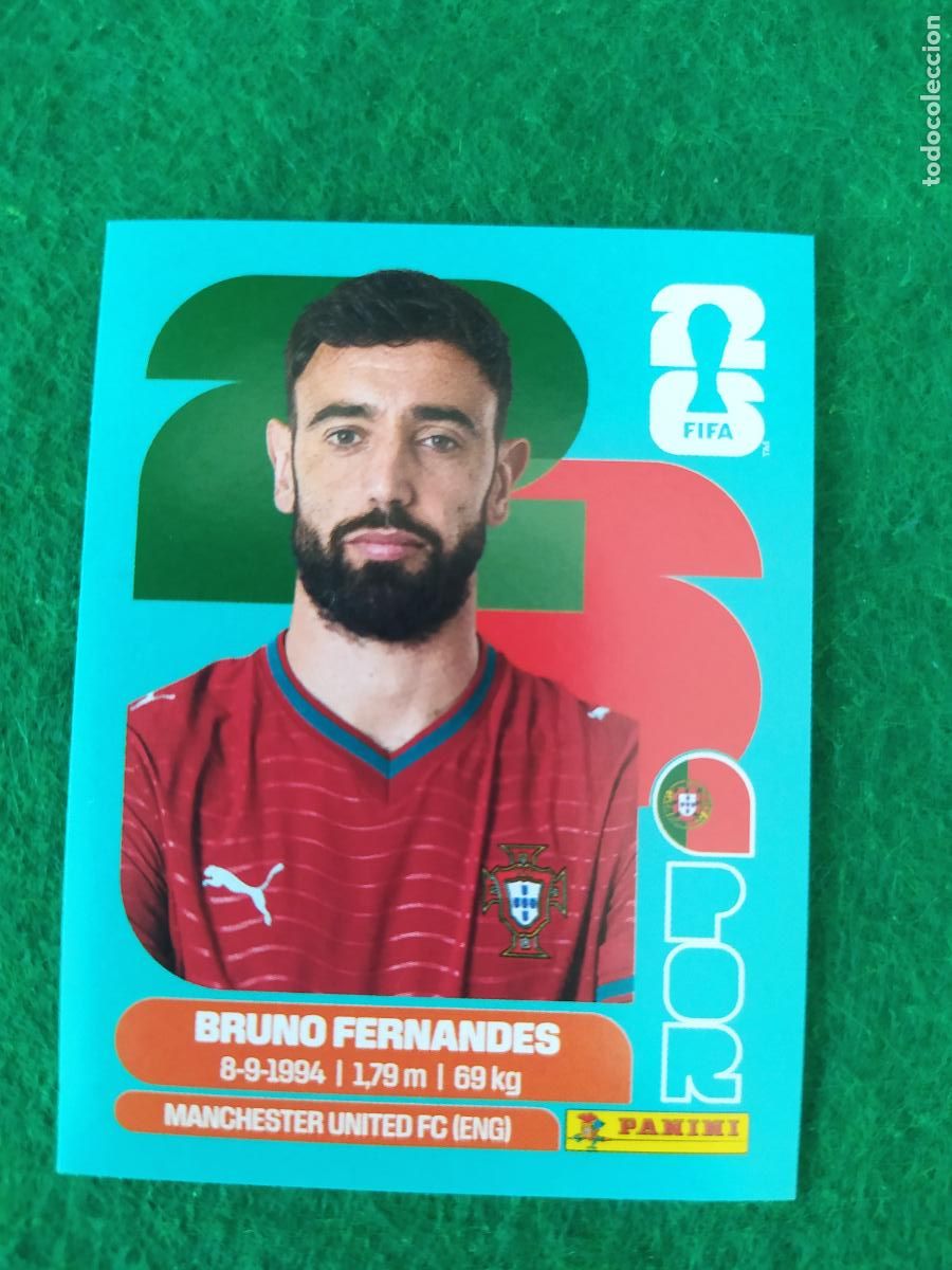 Cromos de F&uacute;tbol: OFFICIAL STICKER COLLECTION WORLD CUP MUNDIAL 2026 - PORTUGAL N&ordm; 10 BRUNO FERNANDES