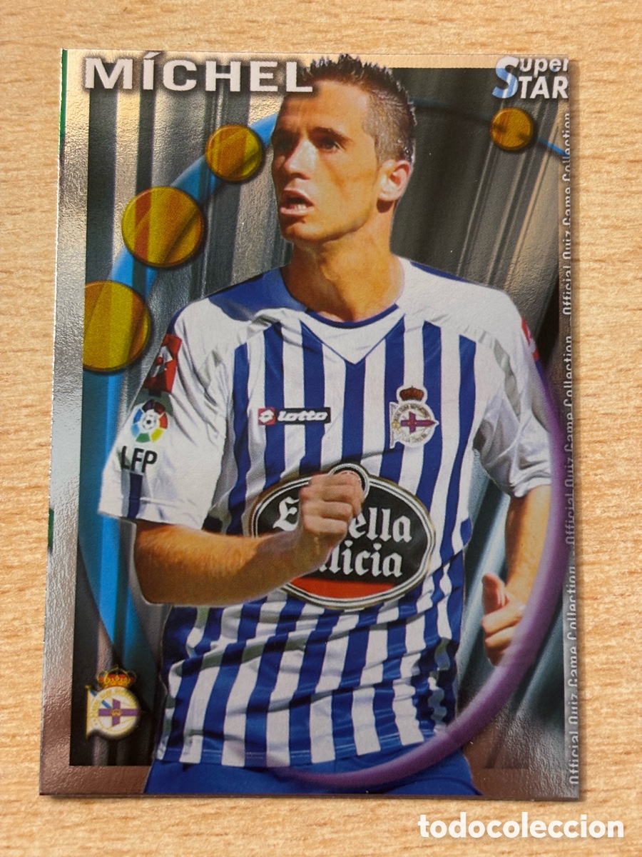 Cromos de F&uacute;tbol: # 269 M&iacute;chel Deportivo de La Coru&ntilde;a Superstar Mundicromo 2011 brillo liso