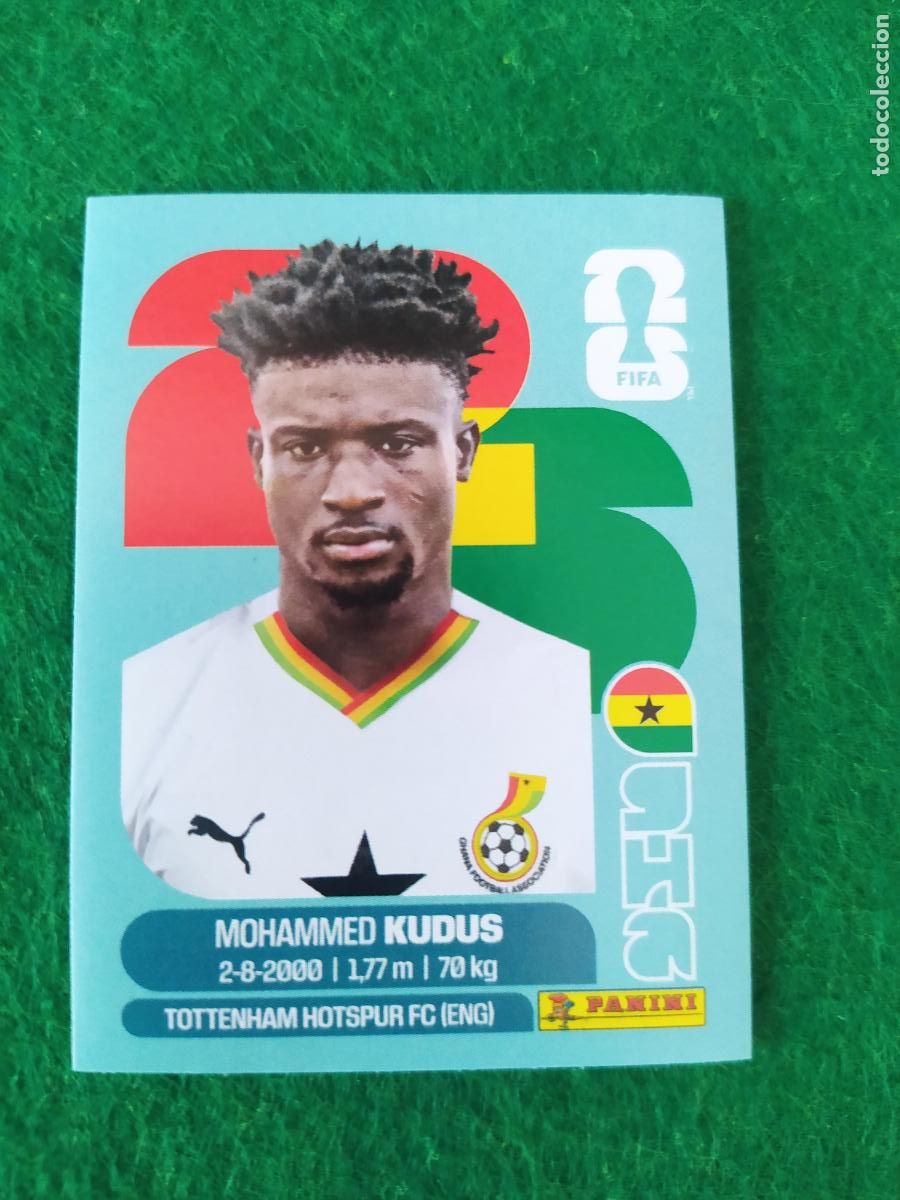 Cromos de F&uacute;tbol: OFFICIAL STICKER COLLECTION WORLD CUP MUNDIAL 2026 - GHANA N&ordm; 14 KUDUS