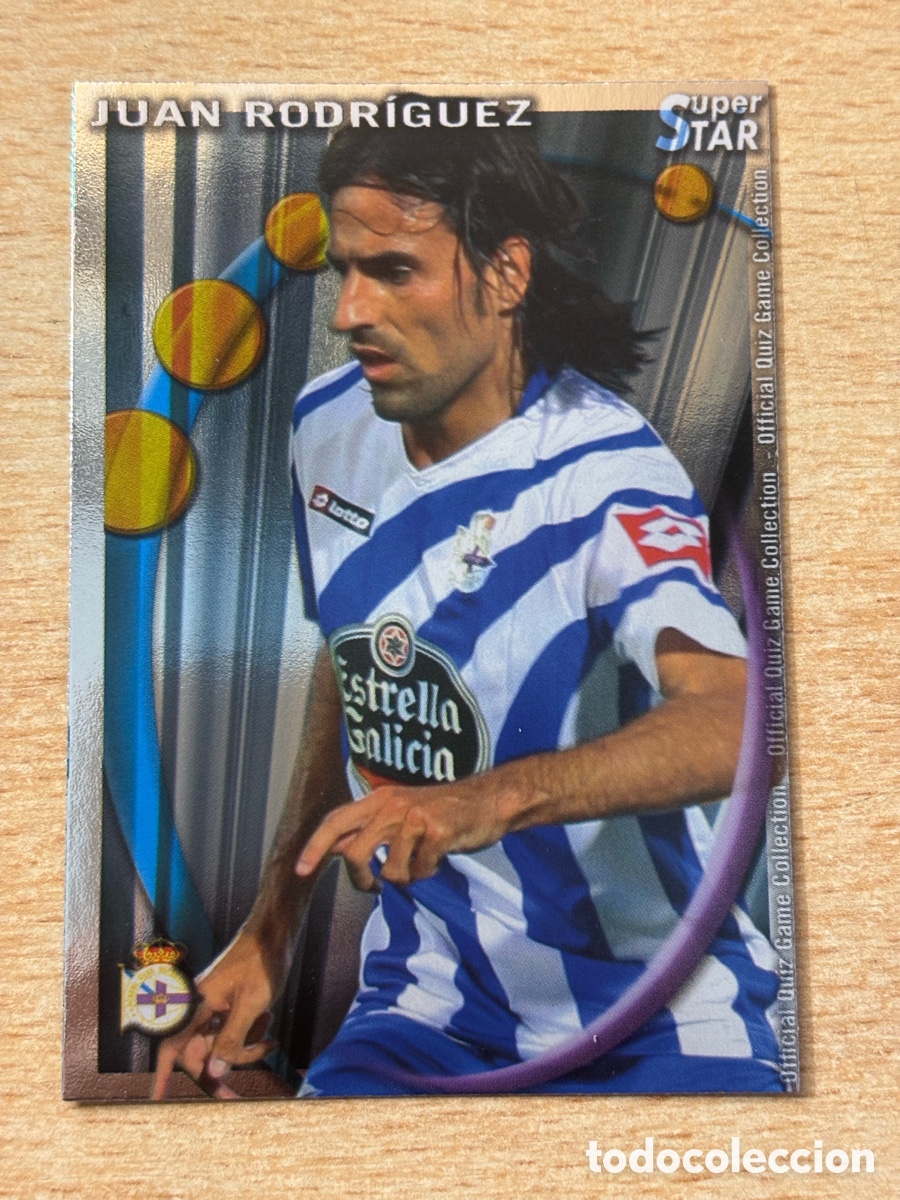 Figurine di Calcio: # 268 Juan Rodr&iacute;guez Deportivo de La Coru&ntilde;a Superstar Mundicromo 2011 brillo liso