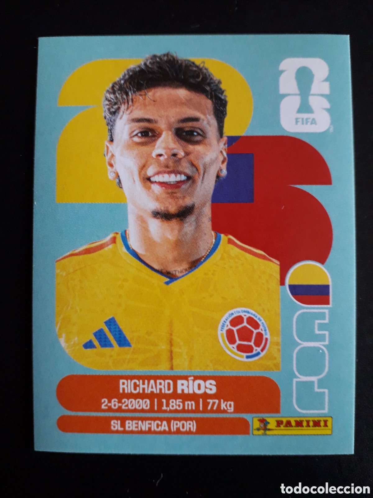 Fu&szlig;ball-Sticker: R&Iacute;OS COLOMBIA COL 12 MUNDIAL F&Uacute;TBOL 2026 FIFA WORLD CUP PANINI SIN PEGAR PEDIDO M&Iacute;NIMO 3&euro;