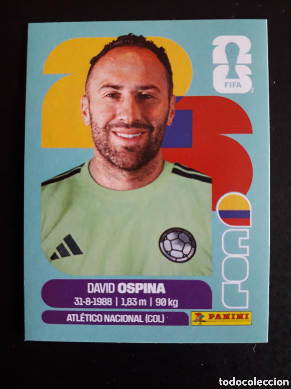 Cromos de Futebol: OSPINA COLOMBIA COL 3 MUNDIAL F&Uacute;TBOL 2026 FIFA WORLD CUP PANINI SIN PEGAR PEDIDO M&Iacute;NIMO 3&euro;