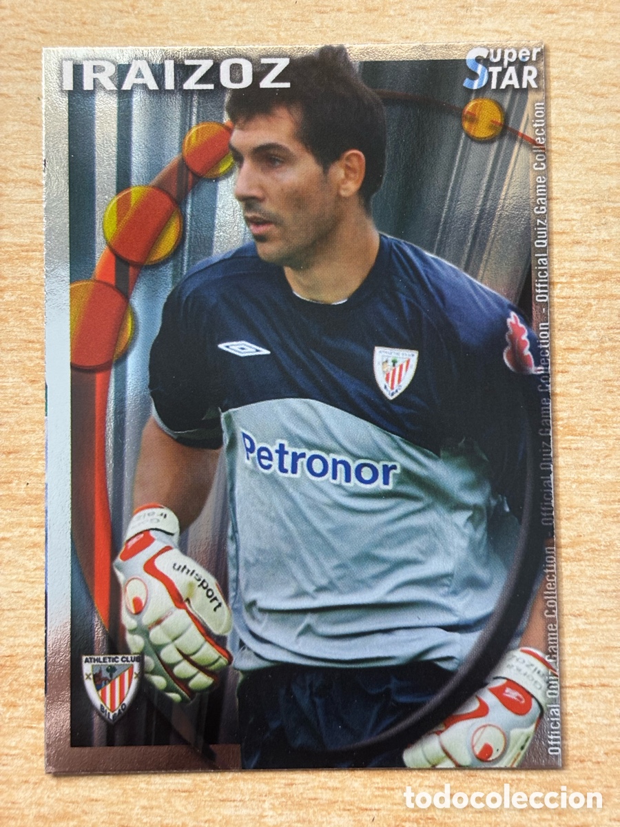 Cromos de Futebol: # 212 Iraizoz Athletic Club de Bilbao Superstar Mundicromo 2011 brillo liso