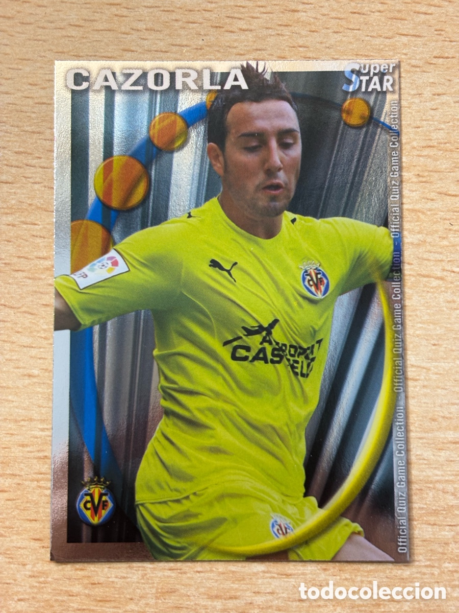 Cromos de Futebol: # 188 Cazorla Villarreal CF Superstar Mundicromo 2011 brillo liso