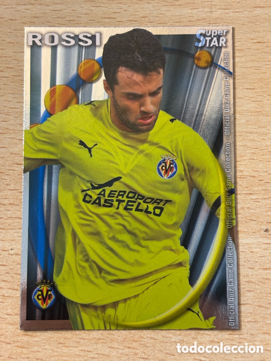 Fu&szlig;ball-Sticker: # 186 Rossi Villarreal CF Superstar Mundicromo 2011 brillo liso