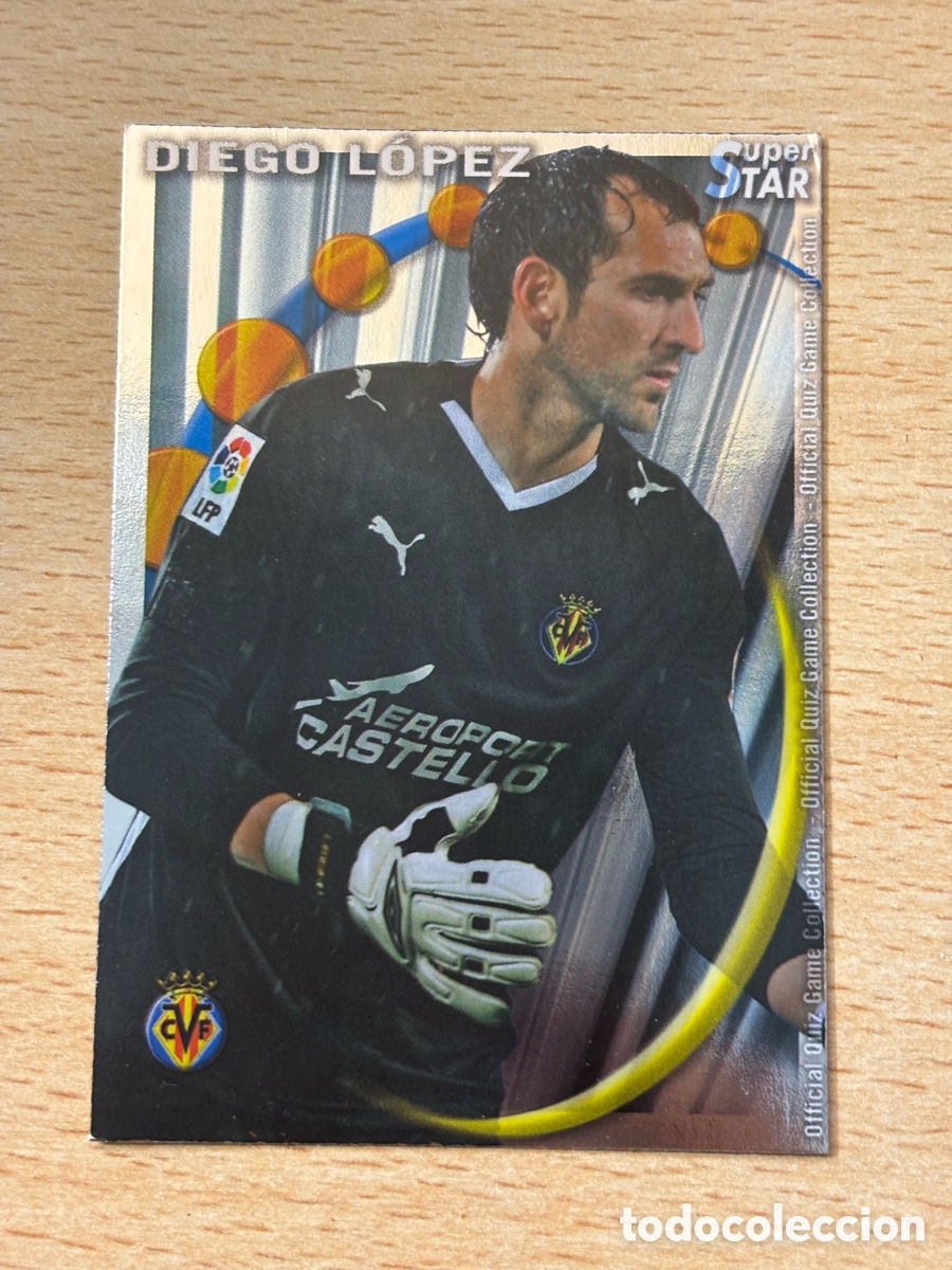 Cromos de F&uacute;tbol: # 185 Diego L&oacute;pez Villarreal CF Superstar Mundicromo 2011 brillo liso