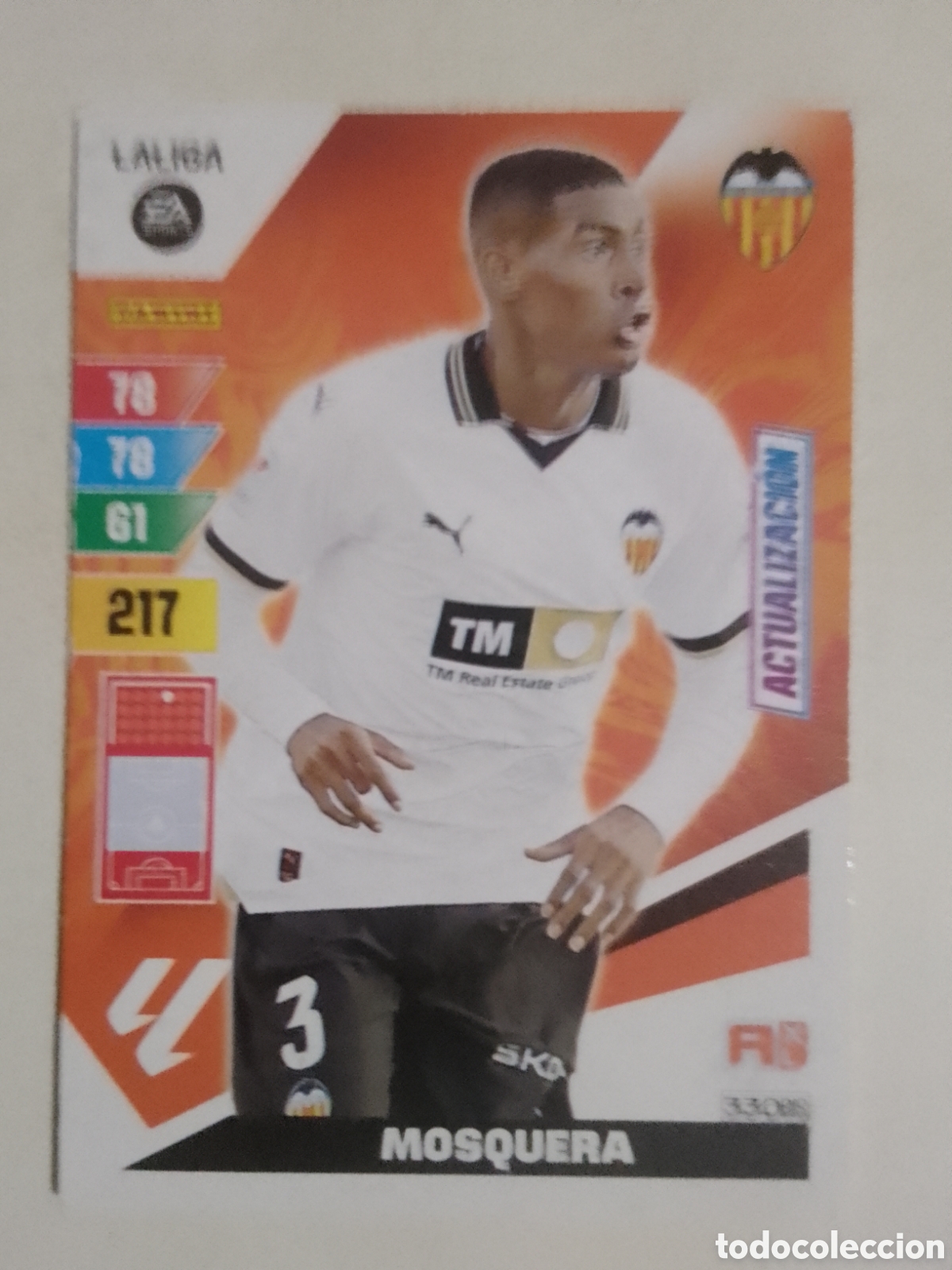 Cromos de F&uacute;tbol: Adrenalyn XL 2023-24 n&deg; 330 BIS Mosquera &bull; Valencia. ACTUALIZACI&Oacute;N.