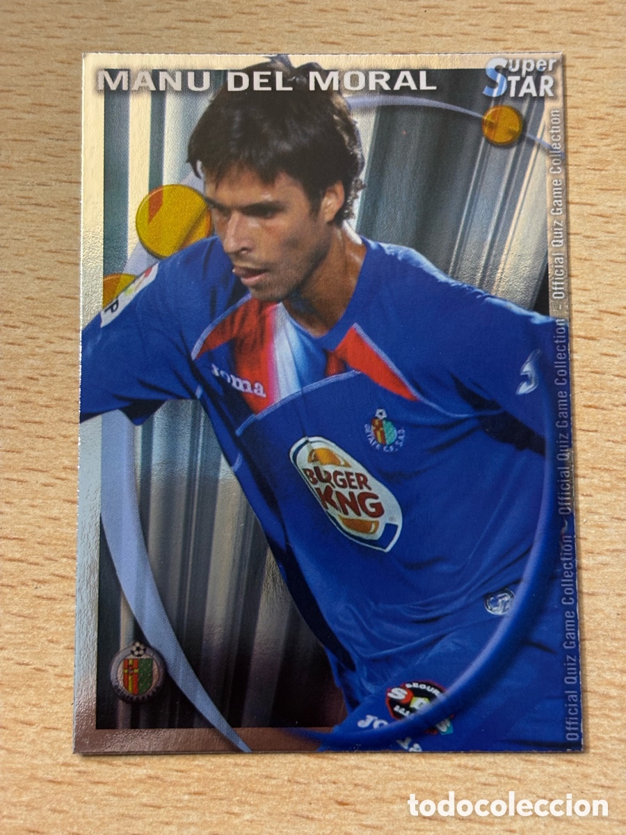 Cromos de F&uacute;tbol: # 160 Manu Del Moral Getafe CF Superstar Mundicromo 2011 brillo liso