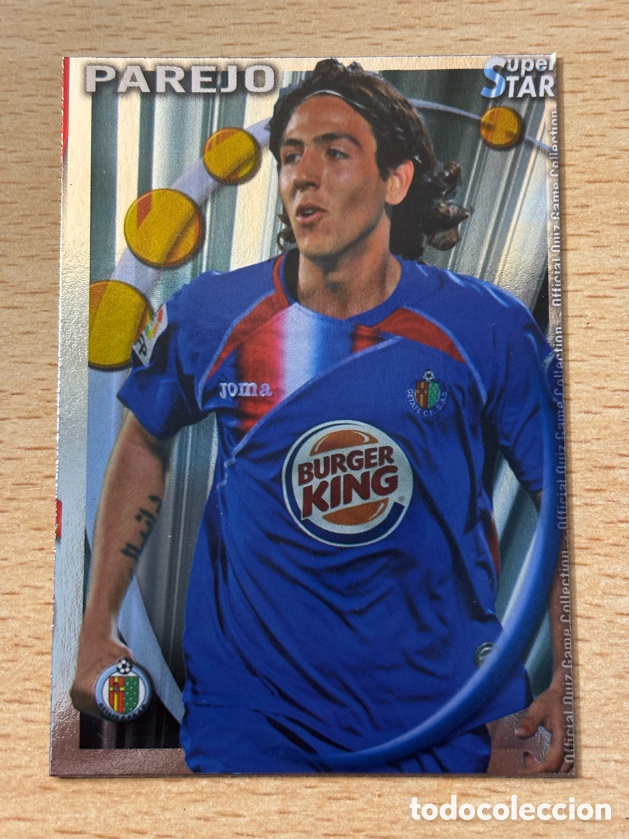 Cromos de F&uacute;tbol: # 159 Parejo Getafe CF Superstar Mundicromo 2011 brillo liso