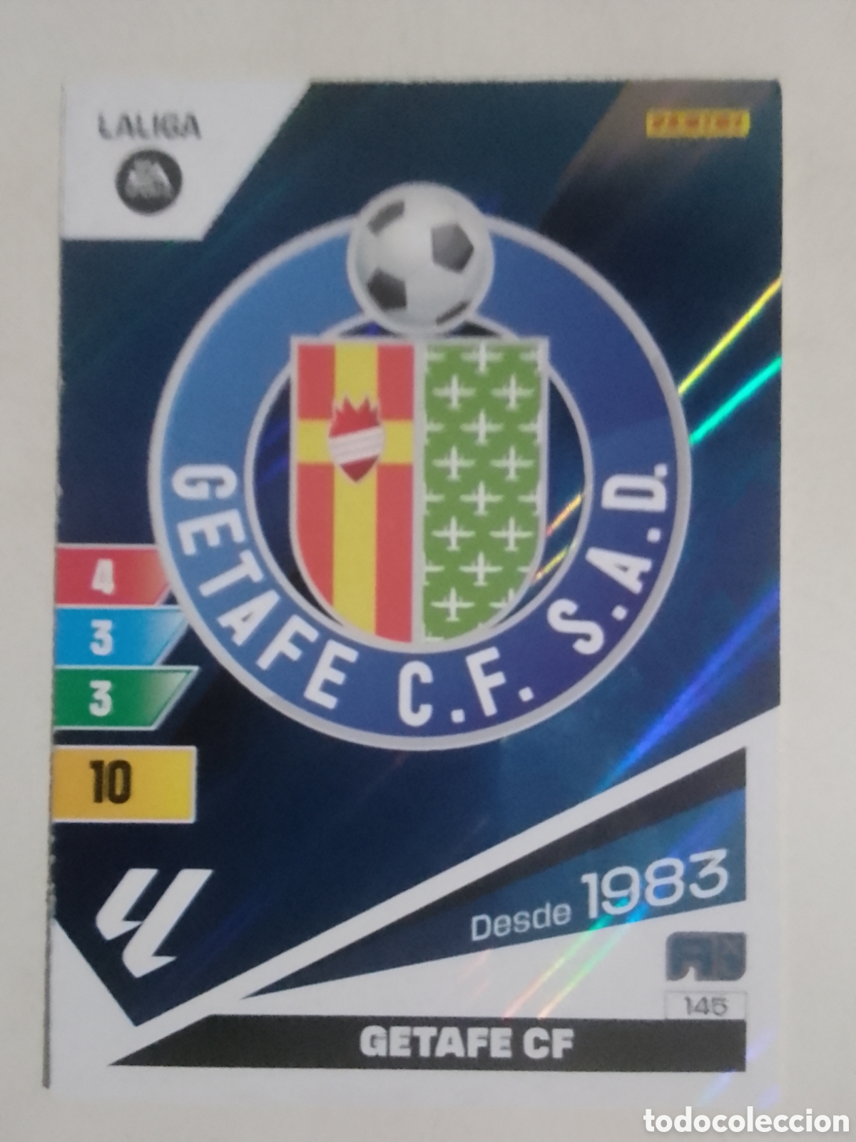 Cromos de F&uacute;tbol: Adrenalyn XL 2023-24 n&deg; 145 escudo Getafe.