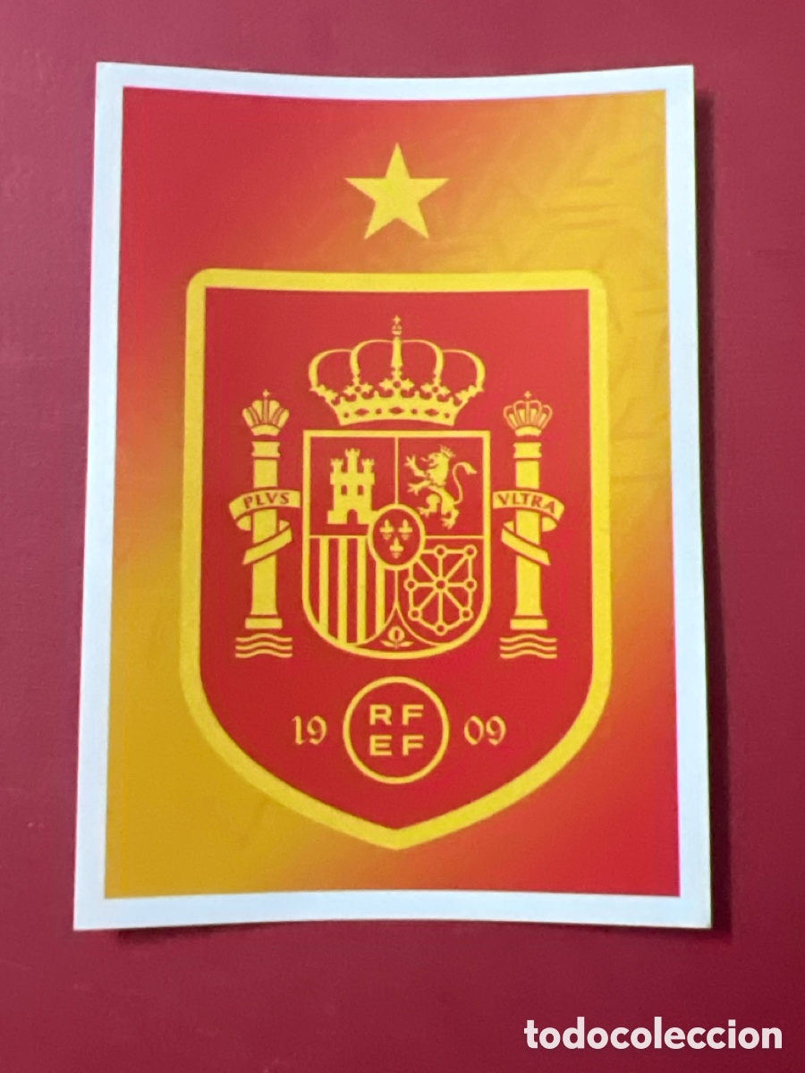 Cromos de F&uacute;tbol: C4551. Cromo N&ordm; 1 los &iacute;dolos &rdquo;la roja&rdquo; Escudo Espa&ntilde;a