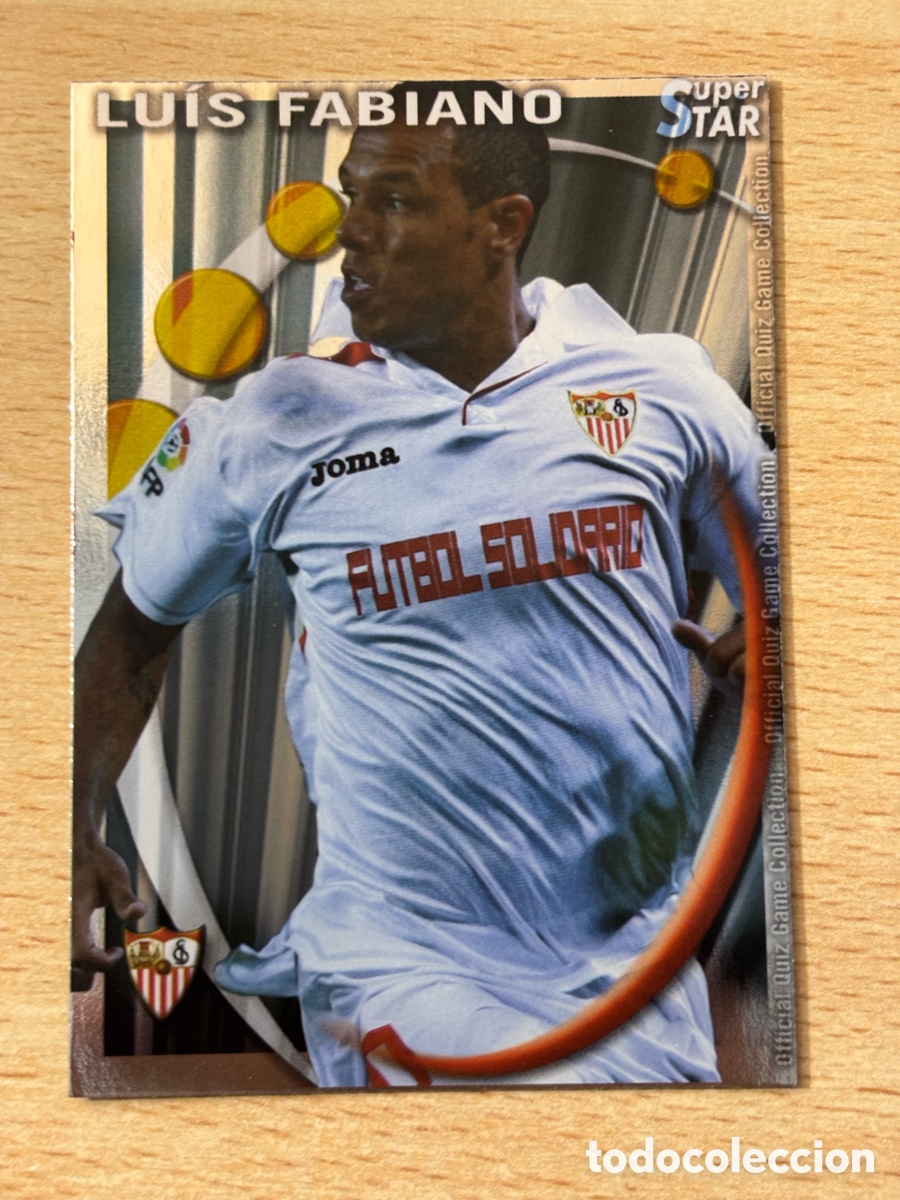 Cromos de F&uacute;tbol: # 108 Luis Fabiano Sevilla FC Superstar Mundicromo 2011 brillo liso