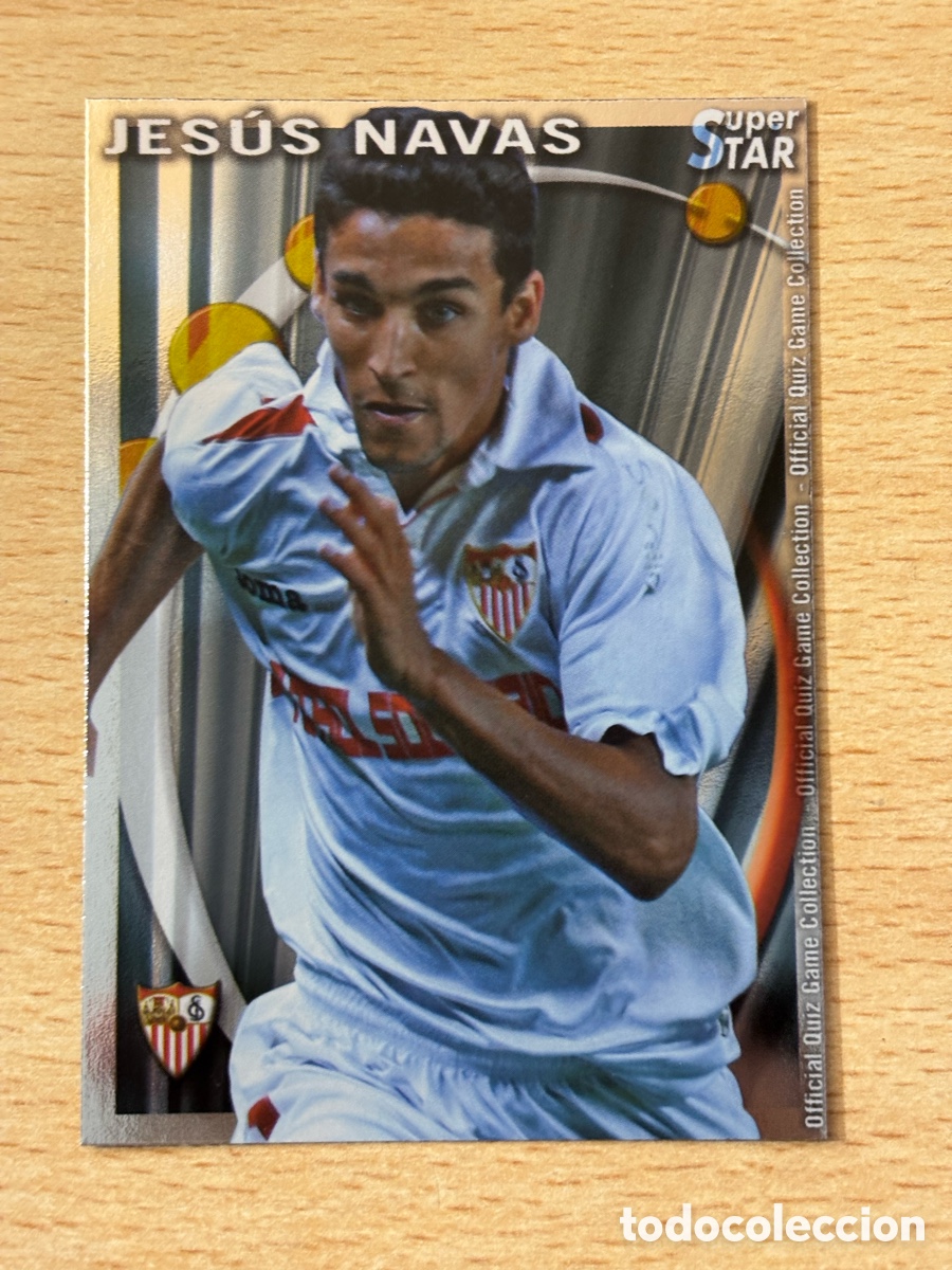 Cromos de F&uacute;tbol: # 106 Jes&uacute;s Navas Sevilla FC Superstar Mundicromo 2011 brillo liso