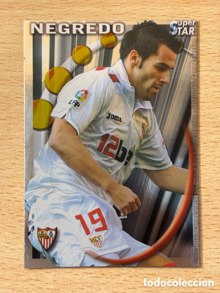 Cromos de F&uacute;tbol: # 105 Negredo Sevilla FC Superstar Mundicromo 2011 brillo liso