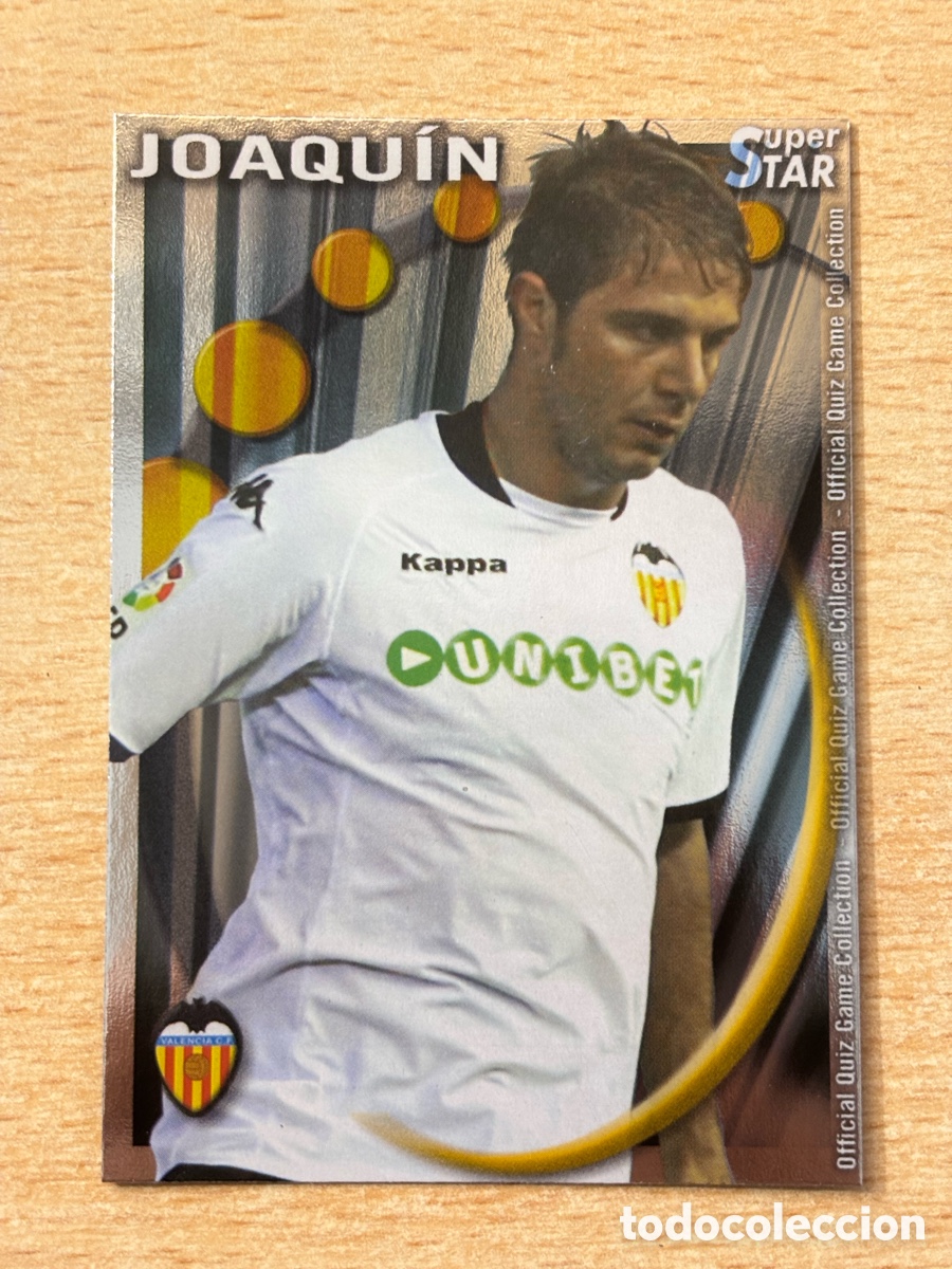 Cromos de F&uacute;tbol: # 081 Joaquin Valencia CF Superstar Mundicromo 2011 brillo liso