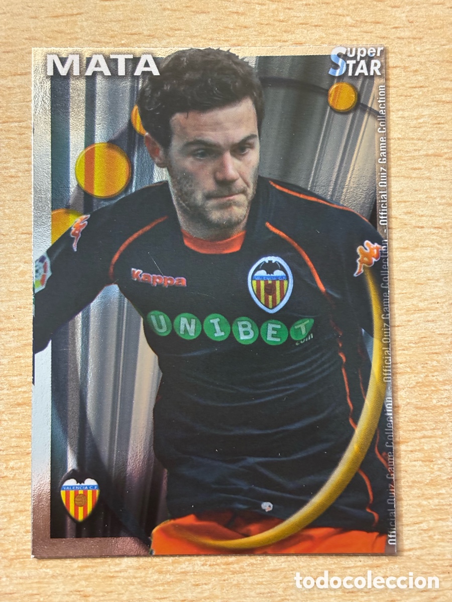 Cromos de F&uacute;tbol: # 080 Mata Valencia CF Superstar Mundicromo 2011 brillo liso