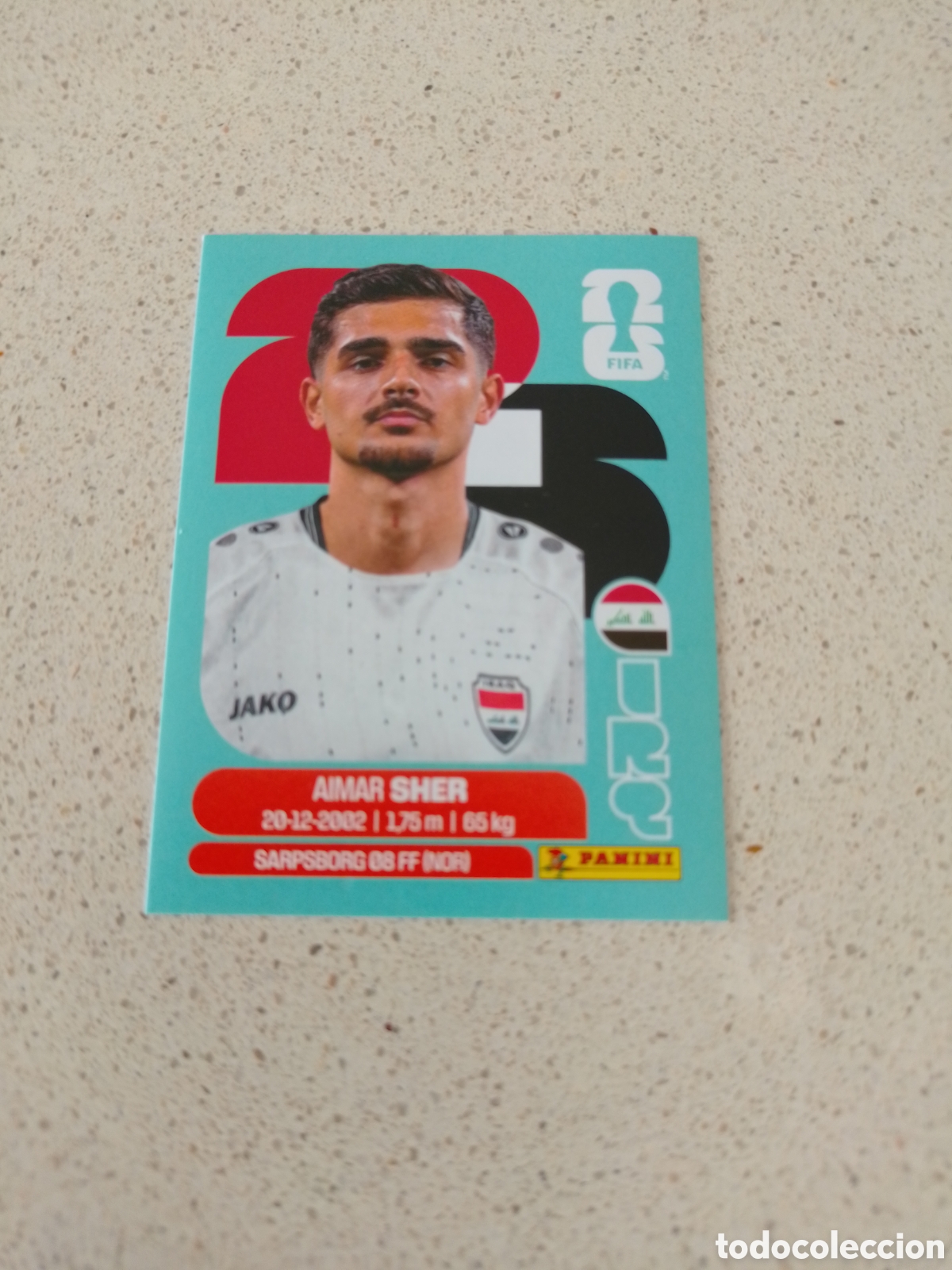 Cromos de Futebol: CROMO NUMERO 15 SHER IRAQ. MUNDIAL 2026. PANINI.