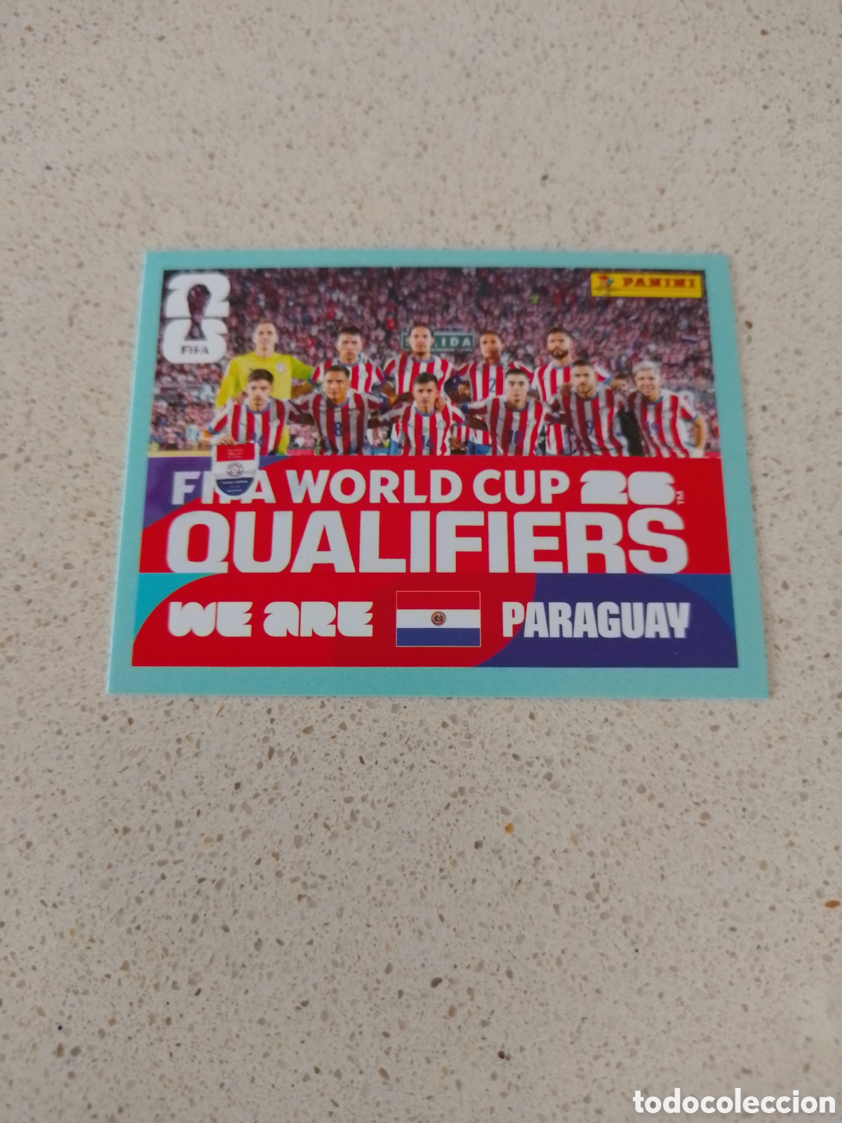 Cromos de Futebol: CROMO NUMERO 13 EQUIPO PARAGUAY. MUNDIAL 2026. PANINI.