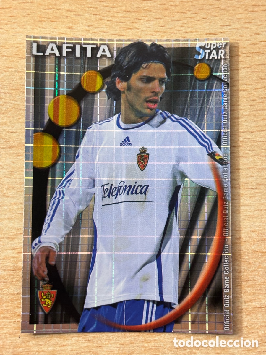 Cromos de Futebol: # 375 Lafita Real Zaragoza Superstar Mundicromo 2011 fondo cuadros