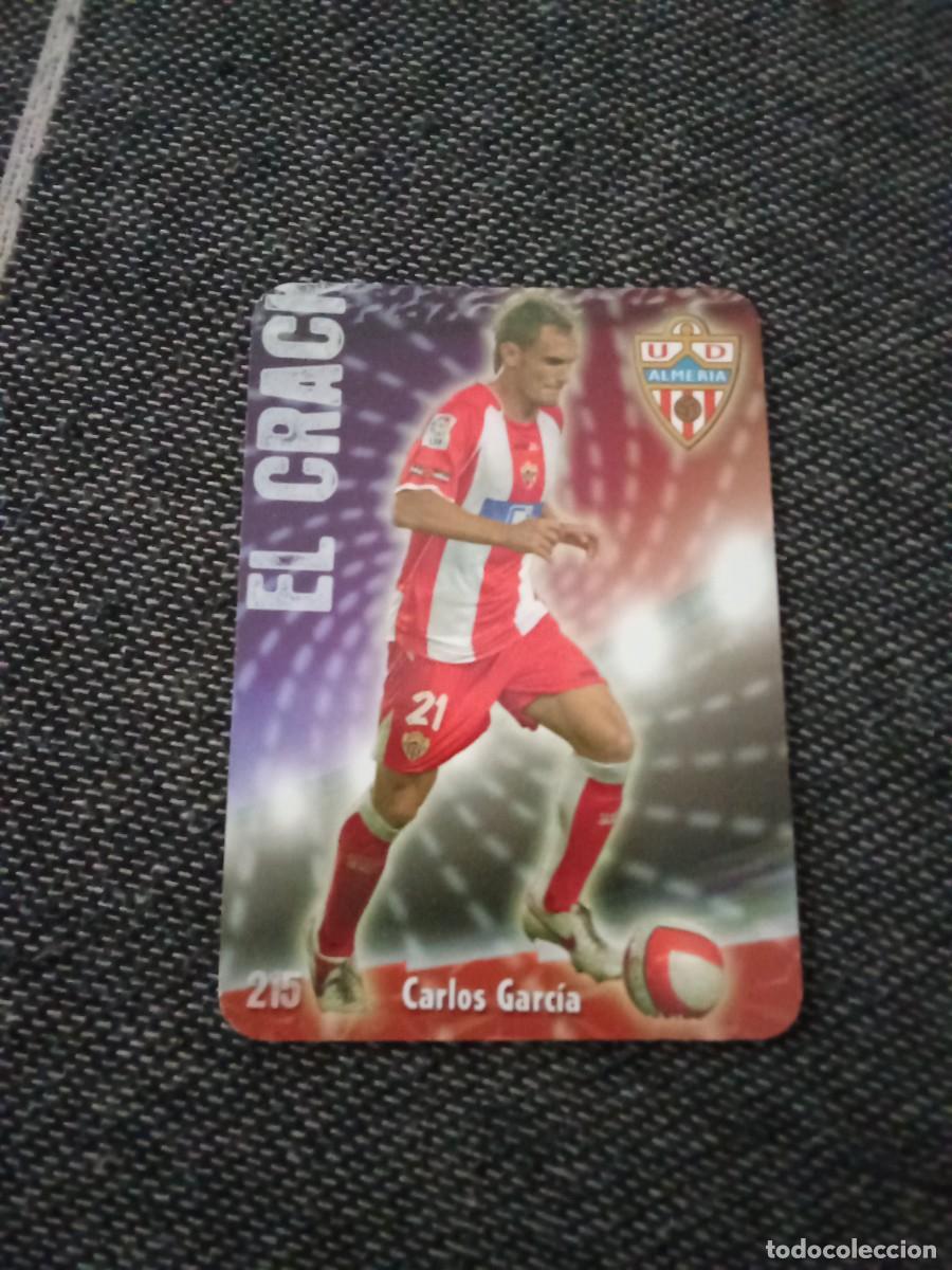 Cromos de Futebol: 215 Carlos Garc&iacute;a Almer&iacute;a el crack mate puntas redondas las fichas de la liga 2009
