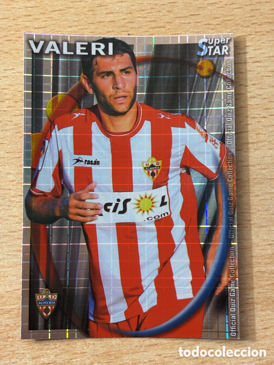 Cromos de Futebol: # 351 Valeri UD Almer&iacute;a Superstar Mundicromo 2011 fondo cuadros