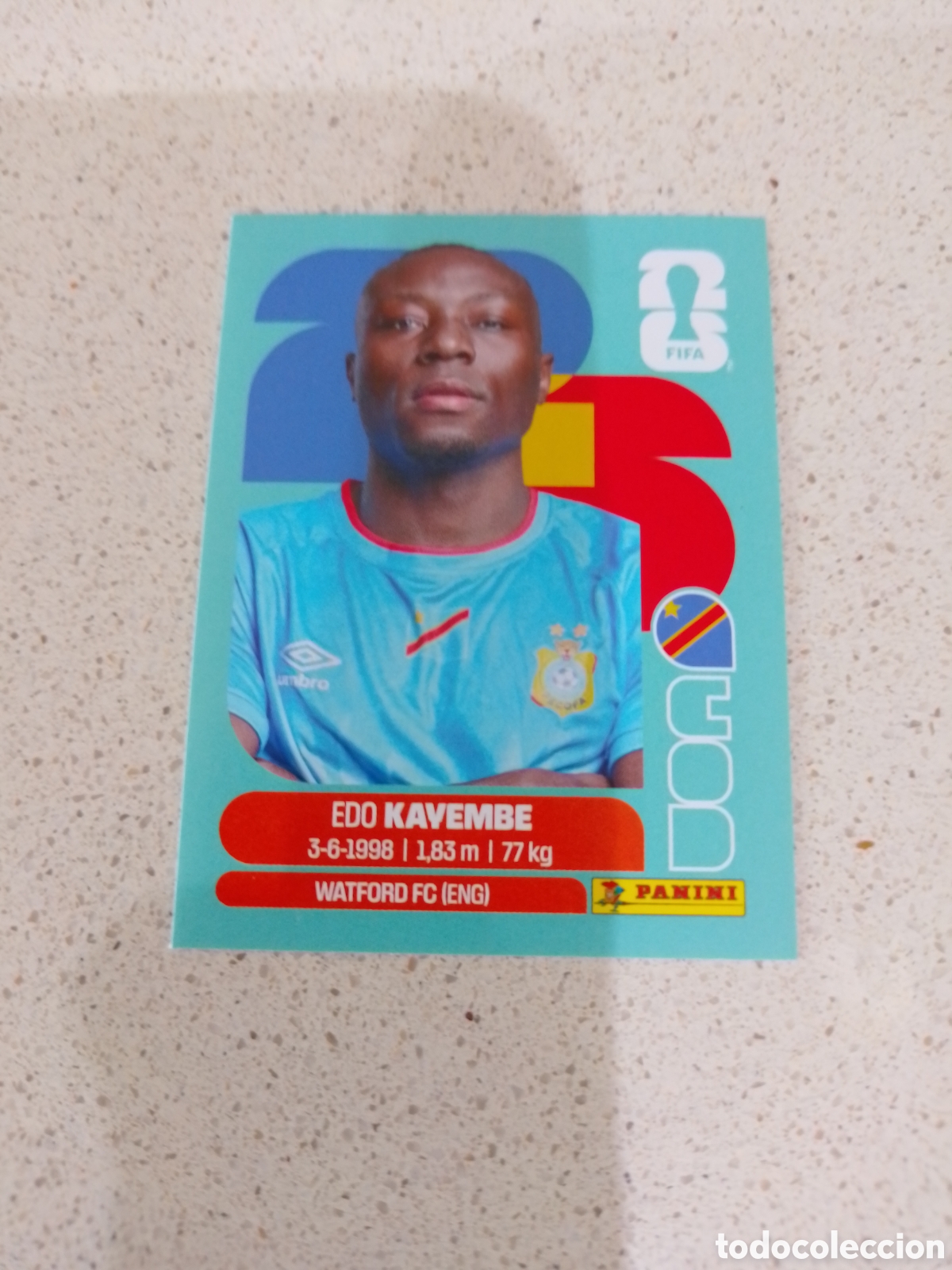 Cromos de Futebol: CROMO NUMERO 10 KAYEMBE CONGO. MUNDIAL 2026. PANINI.