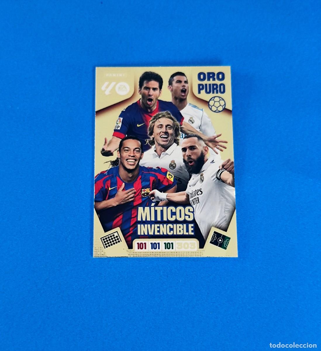 Football Stickers: Adrenalyn 2025 2026 / 25 26 M&iacute;ticos Invencibe Oro Puro Messi Cristiano Ronaldo