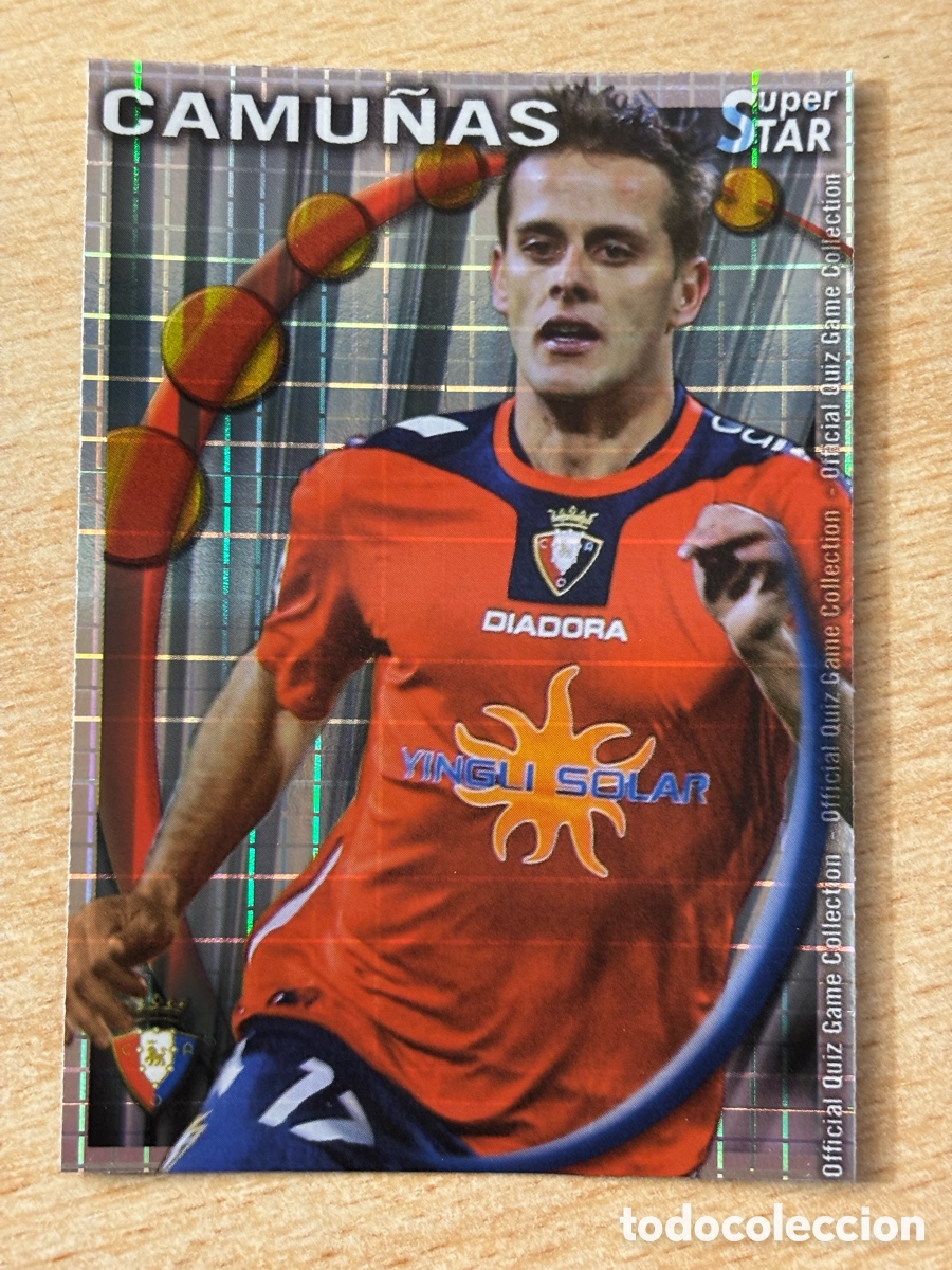 Cromos de Futebol: # 321 Camu&ntilde;as CA Osasuna Superstar Mundicromo 2011 fondo cuadros