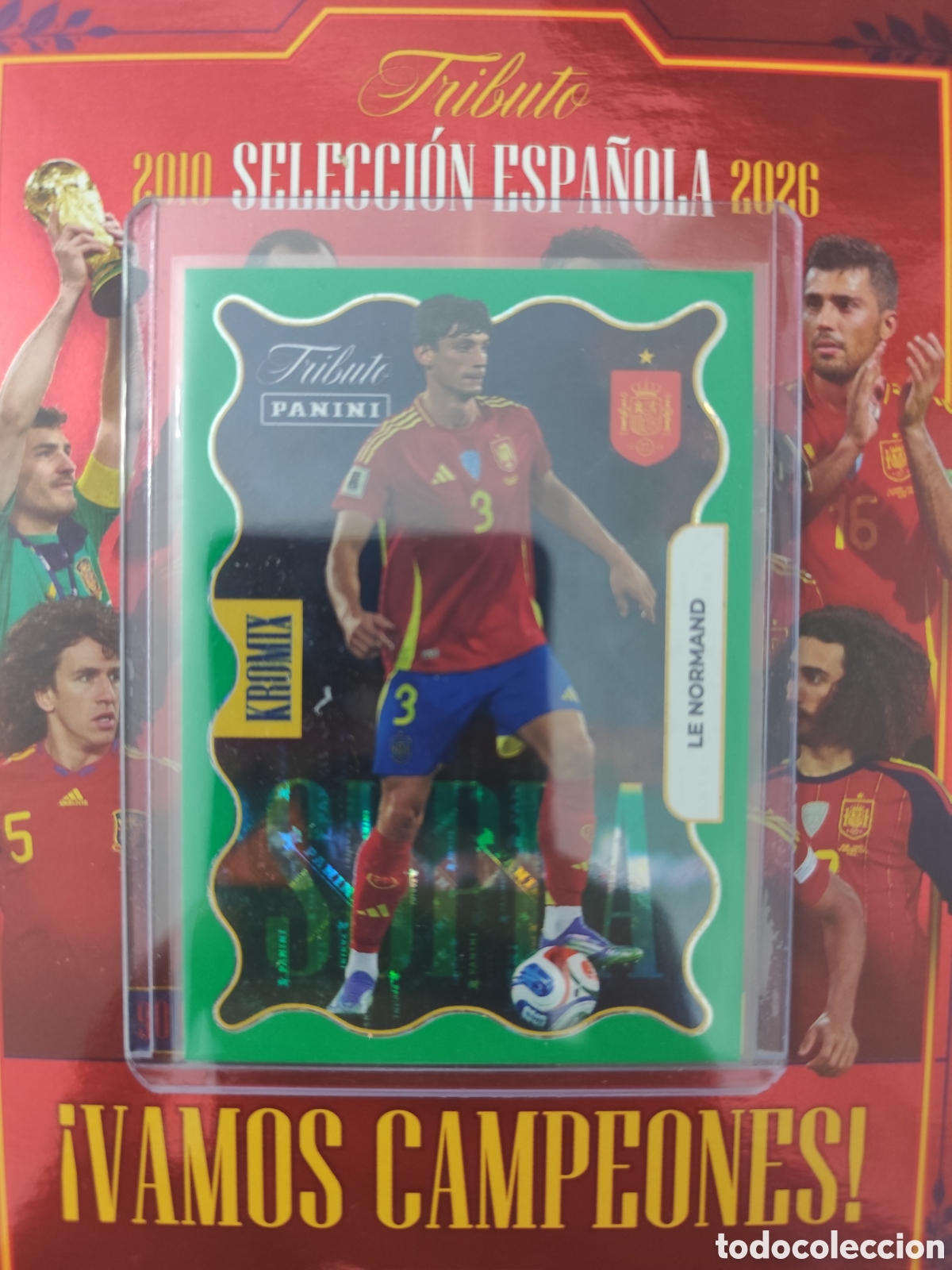 Football Stickers: KROMIX LE NORMAND SELECCI&Oacute;N ESPA&Ntilde;OLA 2010 2026 PANINI TRIBUTO