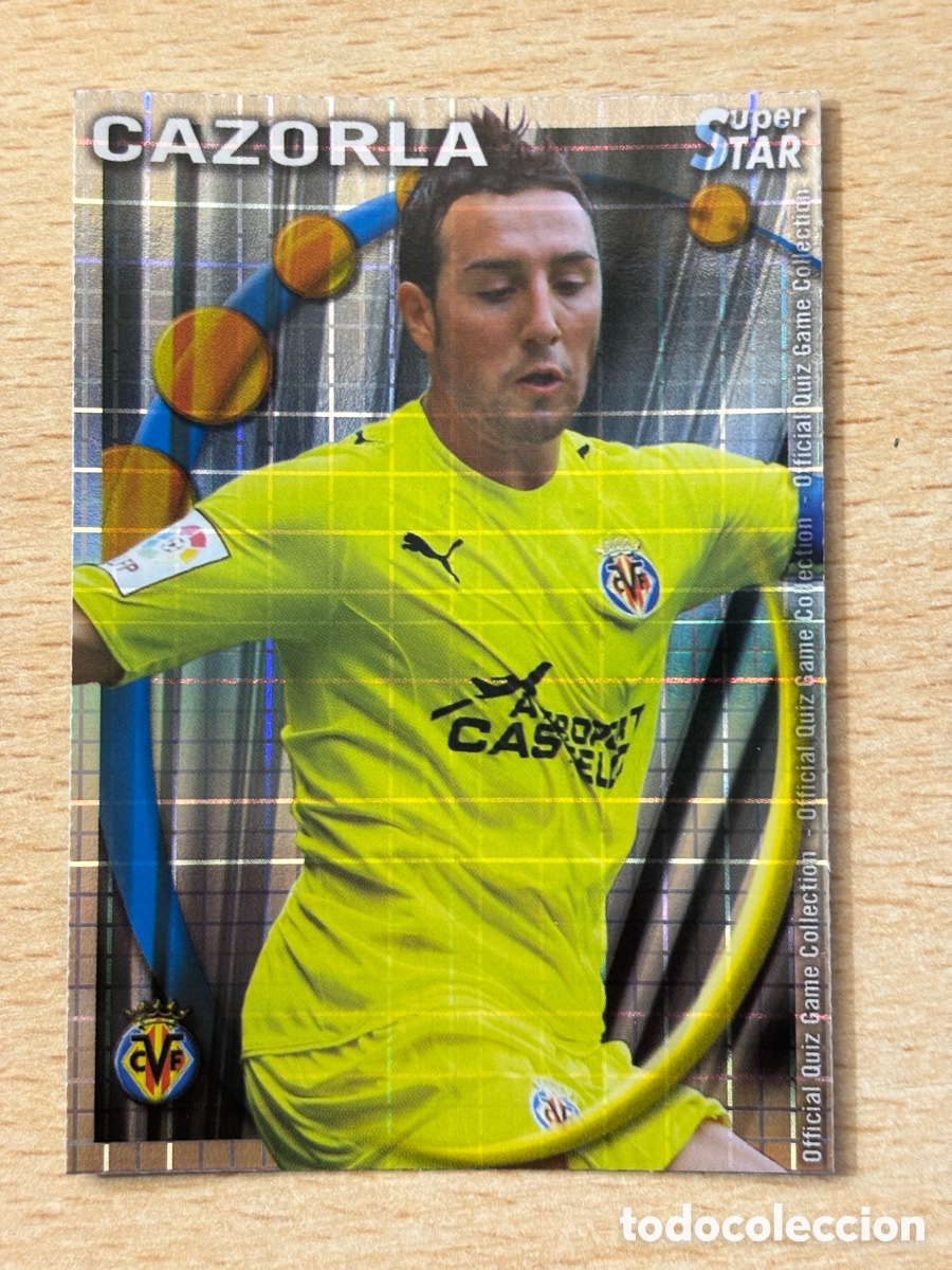 Football Stickers: # 188 Cazorla Villarreal CF Superstar Mundicromo 2011 fondo cuadros