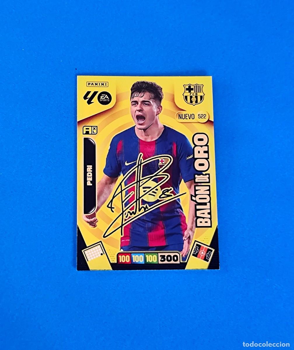 Football Stickers: Adrenalyn 2025 2026 / 25 26 Nuevo Bal&oacute;n de Oro 522 firmado Pedri Barcelona