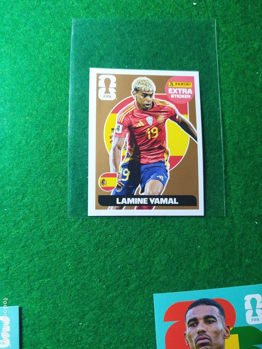 Cromos de F&uacute;tbol: OFFICIAL STICKER COLLECTION WORLD CUP MUNDIAL 2026 - EXTRA STICKER LAMINE YAMAL BRONCE ESPA&Ntilde;A