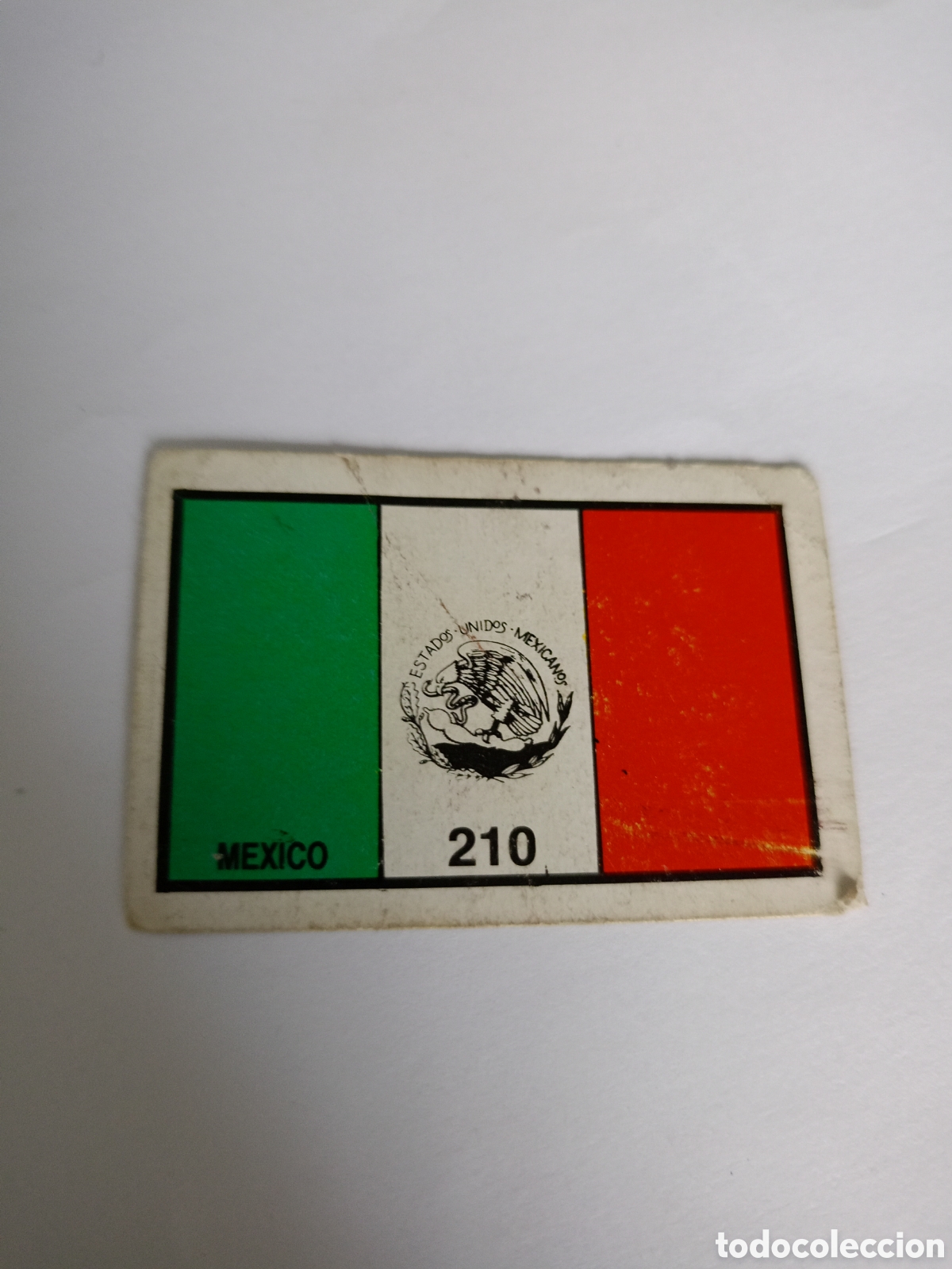 Cromos de Futebol: 210 BANDERA MEXICO BARNA MEXICO MUNDIAL 1986 CROMO FUTBOL 86 - DESPEGADO