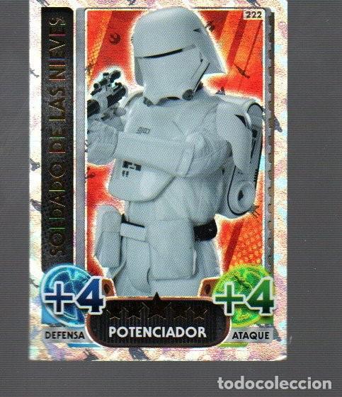 Cromos de Futebol: CROMO DE STAR WARS TOPPS FORCE ATTAX SOLDADO DE LAS NIEVES N&ordm; 222