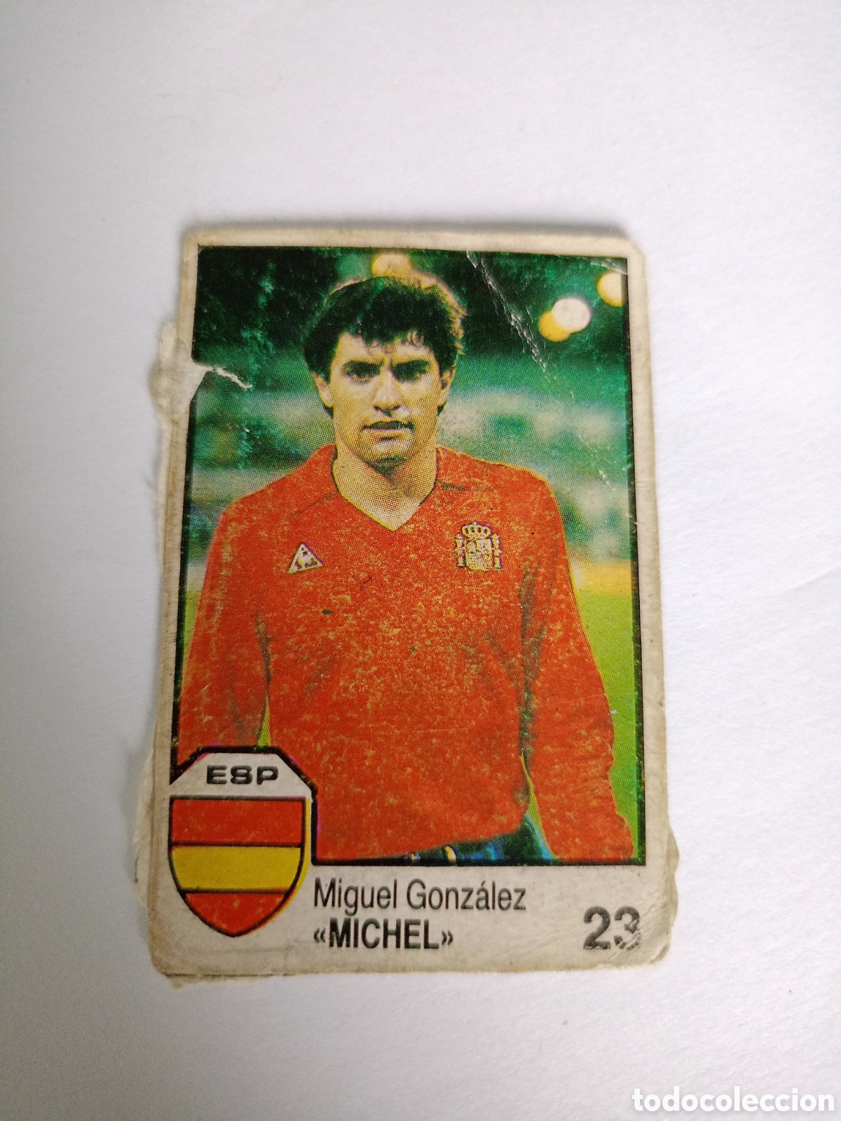 Cromos de Futebol: 23 MICHEL ESPA&Ntilde;A BARNA MEXICO MUNDIAL 1986 CROMO FUTBOL 86 despegado