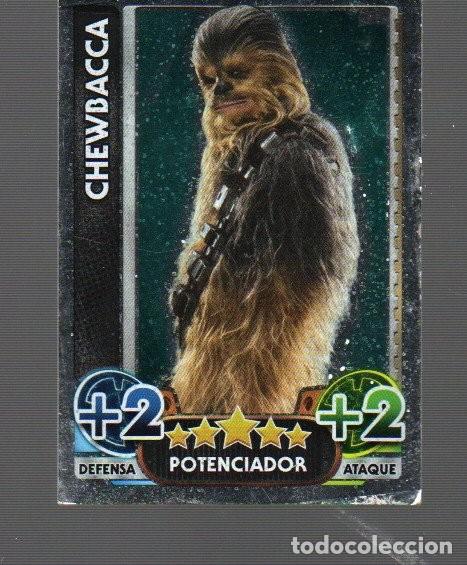 Cromos de f&uacute;tbol: CROMO DE STAR WARS TOPPS FORCE ATTAX CHEWBACCA N&ordm; 187