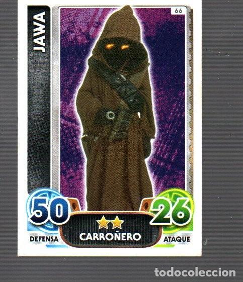 Cromos de f&uacute;tbol: CROMO DE STAR WARS TOPPS FORCE ATTAX JAWA N&ordm; 66