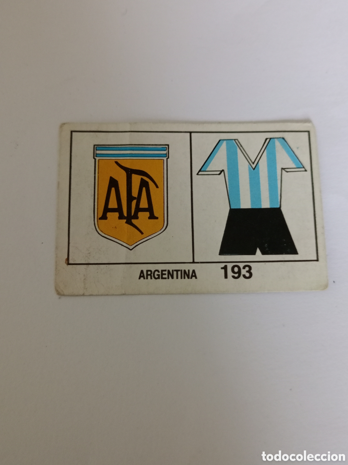 Cromos de Futebol: 193 UNIFORME ESCUDO ARGENTINA BARNA MEXICO MUNDIAL 1986 CROMO FUTBOL 86 - DESPEGADO