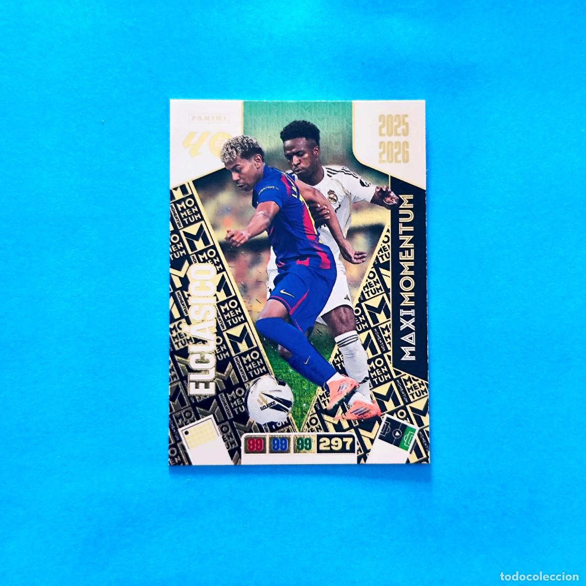 Football Stickers: Adrenalyn 2025 2026 / 25 26 Maxi Momentum El Cl&aacute;sico Vinicius Lamine Yamal