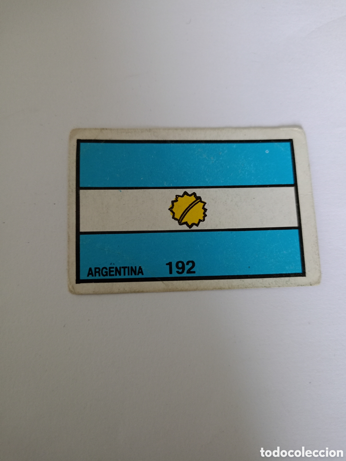 Cromos de F&uacute;tbol: 192 BANDERA ARGENTINA BARNA MEXICO MUNDIAL 1986 CROMO FUTBOL 86