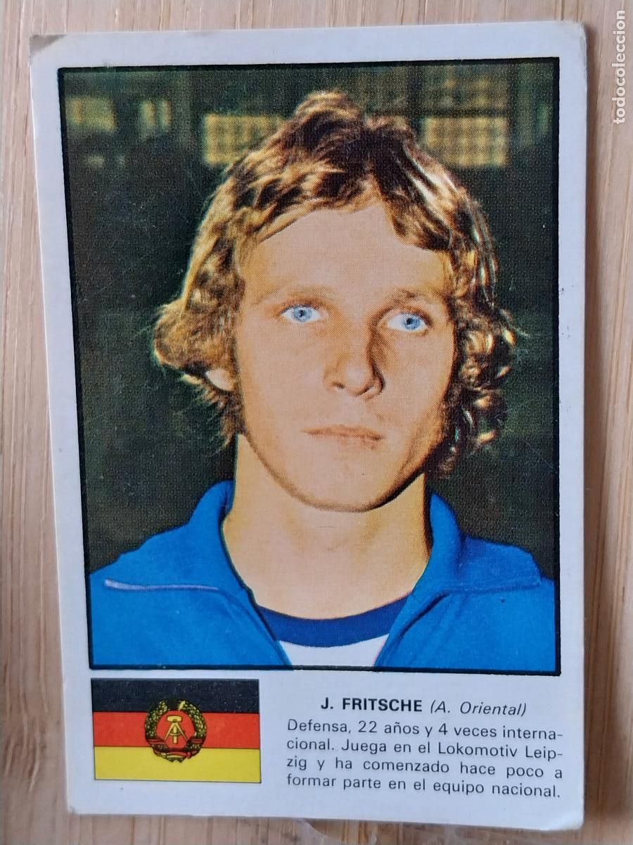 Cromos de F&uacute;tbol: FRITSCHE ALEMANIA ORIENTAL CROMO FHER MUNICH 74 SIN PEGAR NUNCA