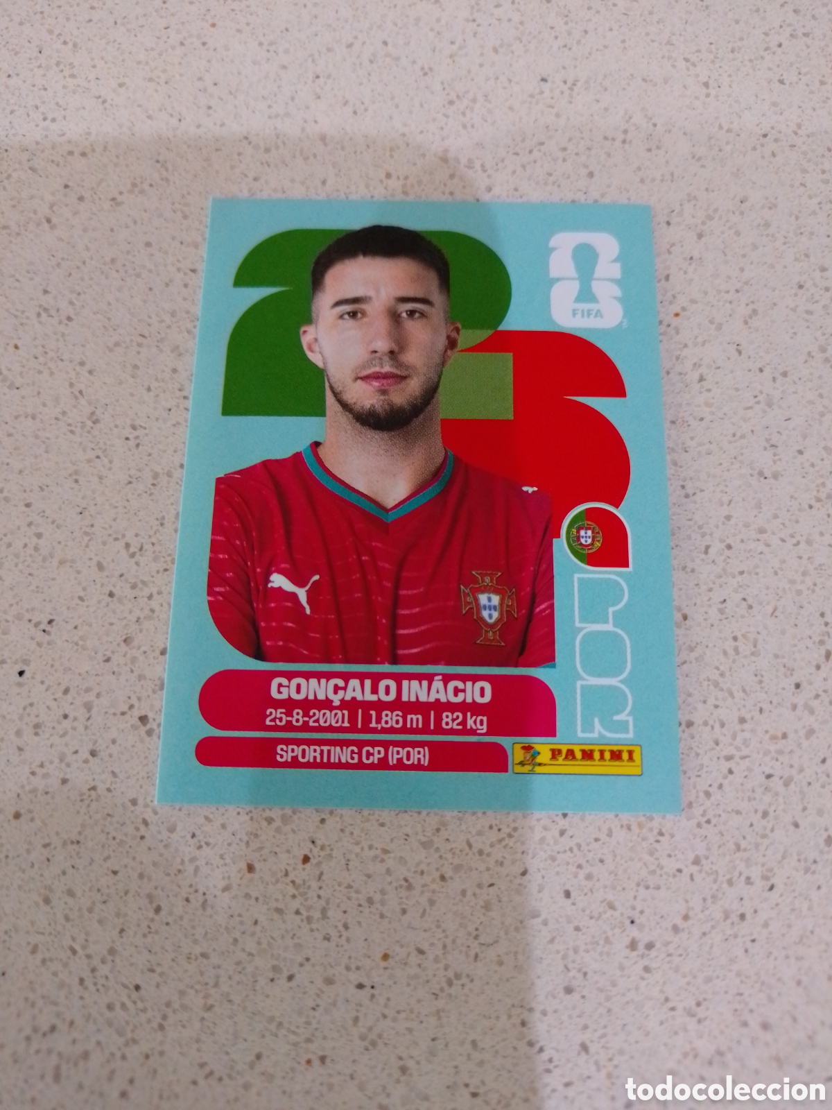 Cromos de F&uacute;tbol: CROMO NUMERO 8 GON&Ccedil;ALO IN&Aacute;CIO PORTUGAL. MUNDIAL 2026. PANINI.