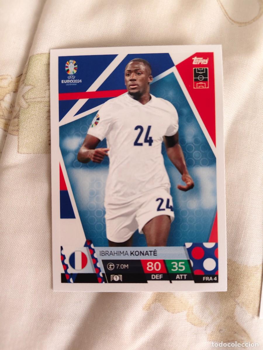 Figurine di Calcio: FRA 4 FRA4 EURO 2024 TOPPS IBRAHIMA KONAT&Eacute; FRANCIA MATCH ATTAX 24 EUROCOPA