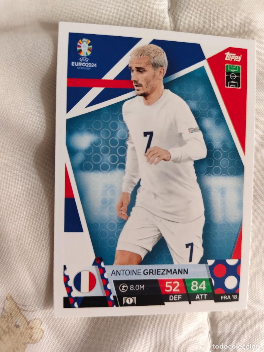 Cromos de F&uacute;tbol: FRA 18 FRA18 EURO 2024 TOPPS ANTOINE GRIEZMANN FRANCIA MATCH ATTAX 24 EUROCOPA