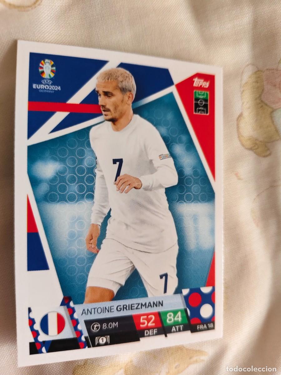 Cromos de F&uacute;tbol: FRA 18 FRA18 EURO 2024 TOPPS ANTOINE GRIEZMANN FRANCIA MATCH ATTAX 24 EUROCOPA